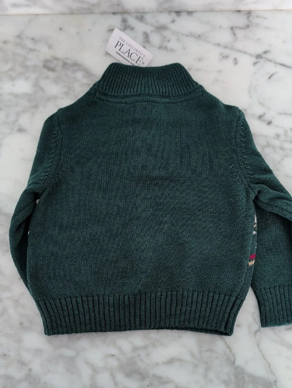 The Children's Place Green Train Sweater Size 12-18months